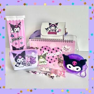💜(KUR329) Kuromi Adorable 7-Piece Mini Purse Bundle!